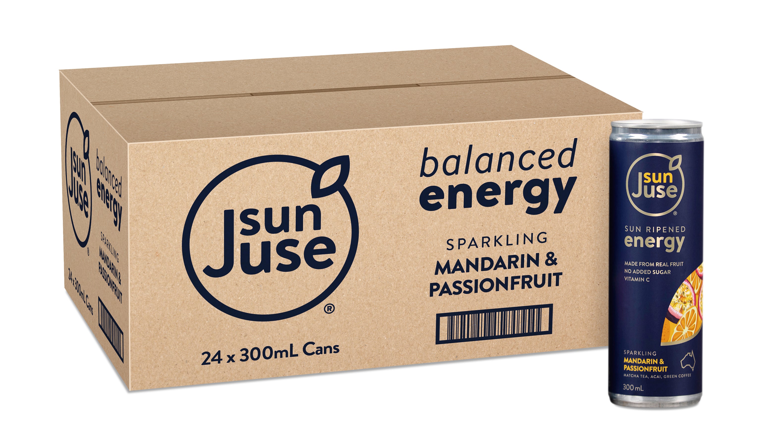 SunJuse Sparkling Passionfruit & Mandarin – SunJuse by Clean Sky